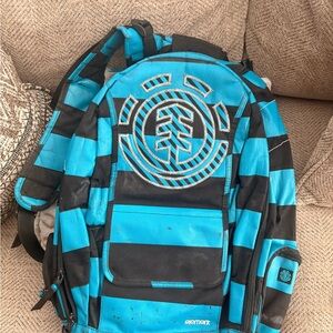 Element Blue and Black Backpack